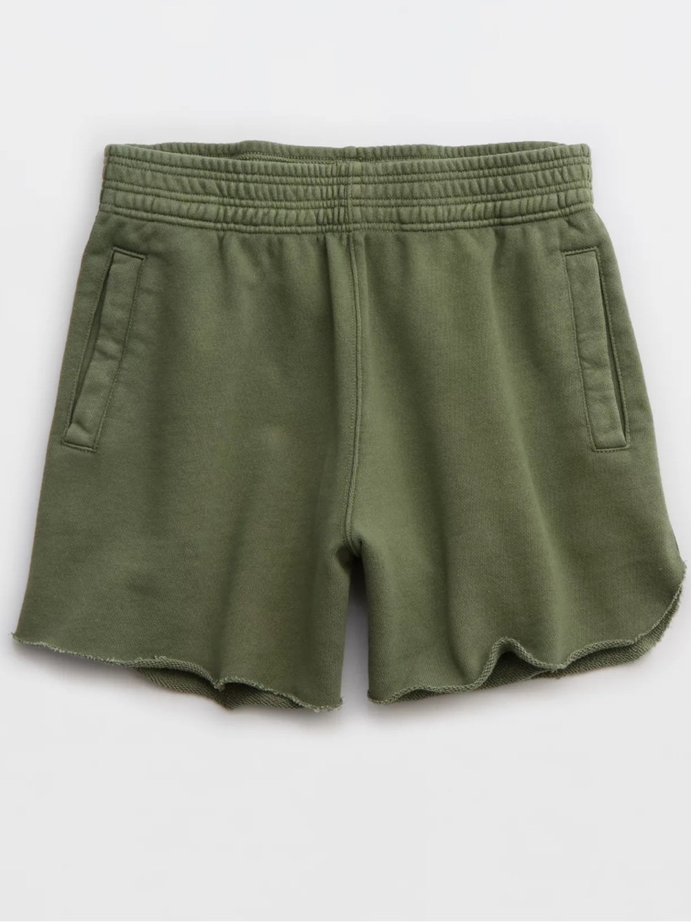 aerie Women’s On My Way! Olive Green High Waisted Lounge Shorts Size XS